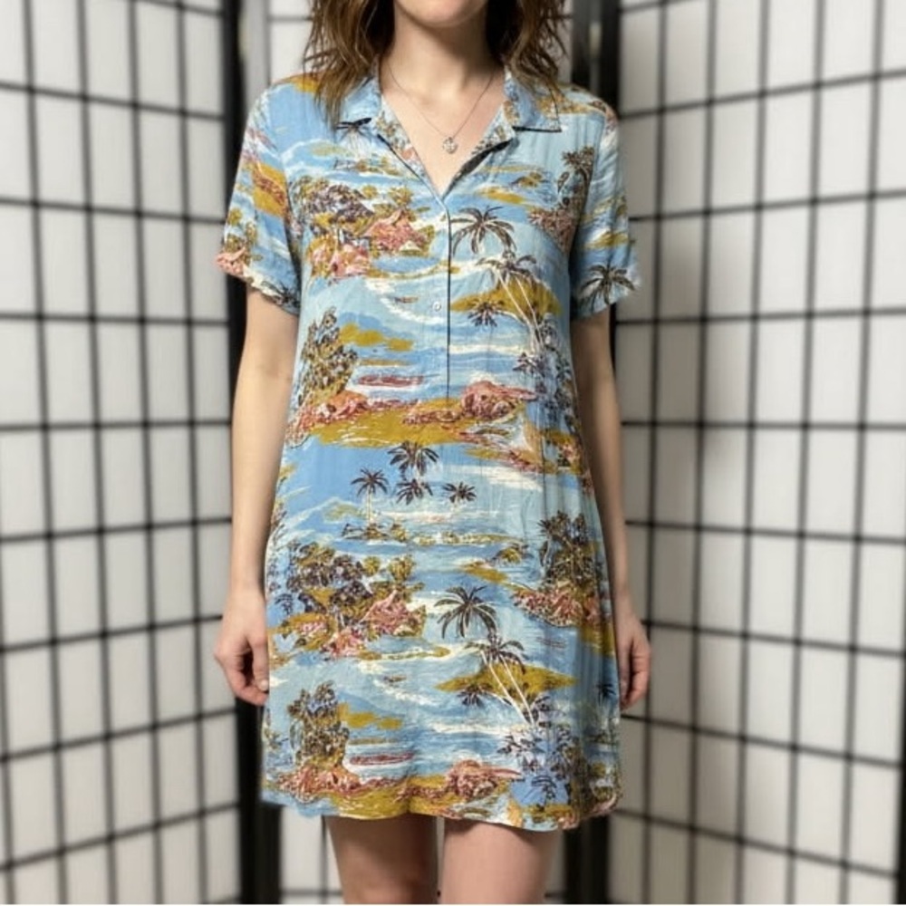 Faherty Hawaiian Shirt Dress - NWT!
